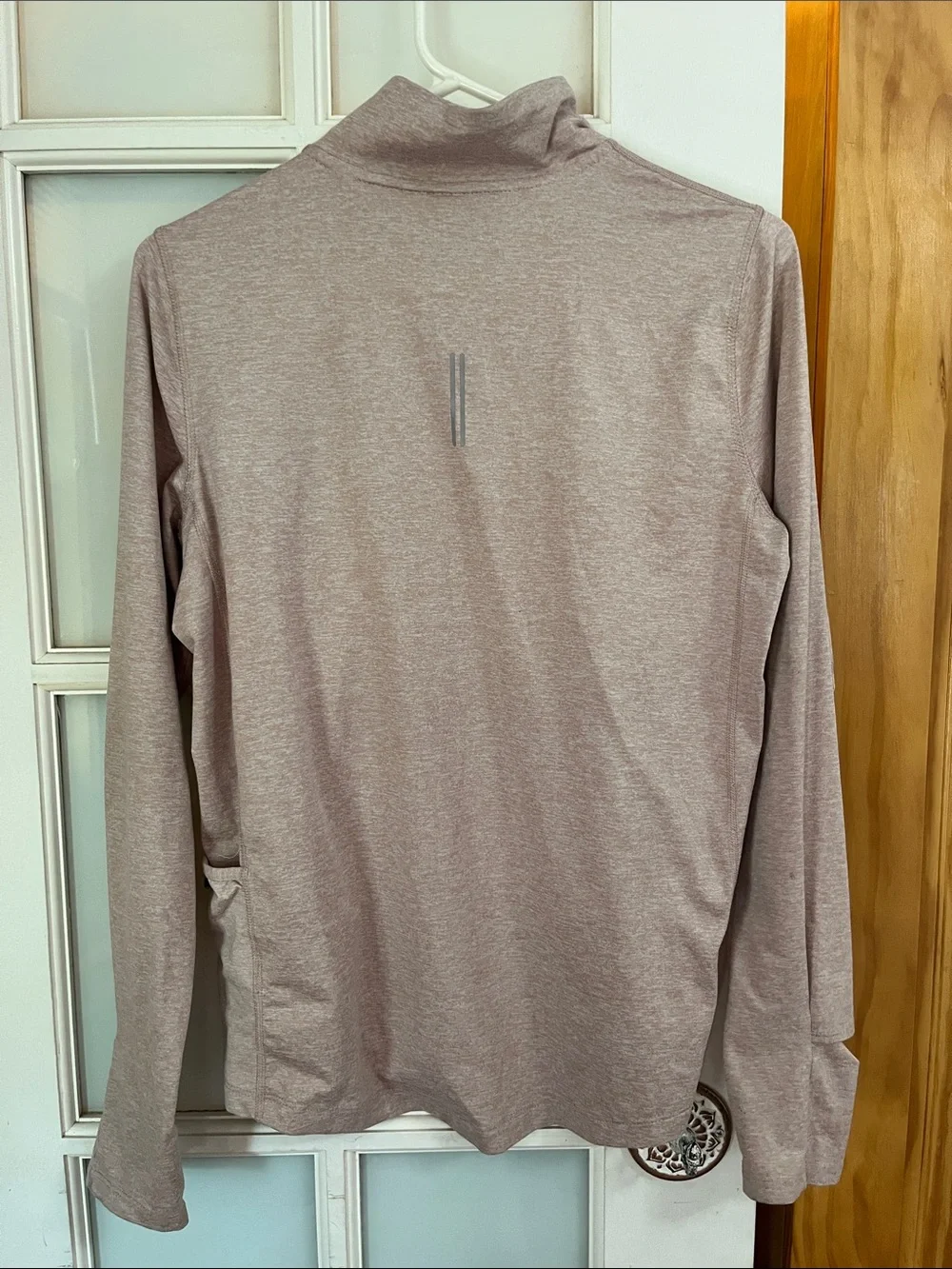 Nike Heathered Mauve Long-Sleeve Half-Zip Pullover